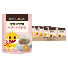 Jipeuroon 兒童韓牛海帶湯, 200g, 10包