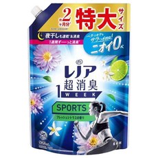 Lenor 蘭諾 日本原裝進口 1WEEK 一週間衣物消臭柔軟精 運動專用清香補充包, 920ml, 1包