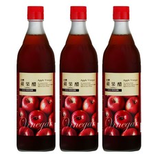 台糖 蘋果醋, 3個, 600ml