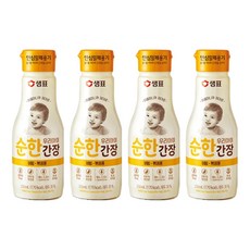Sempio 膳府 幼兒料理醬油 拌和炒用, 200ml, 4瓶