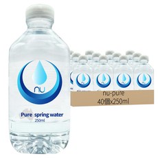 nu-pure 天然泉水, 250ml, 40個