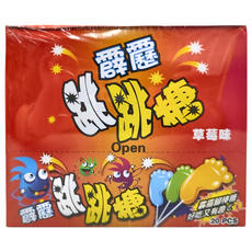霹靂跳跳糖 草莓 20個, 260g, 1盒