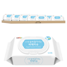 comet 可溶水廁所用濕紙巾, 60張, 10包