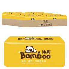 沐晨 木漿衛生紙, 100張, 18包