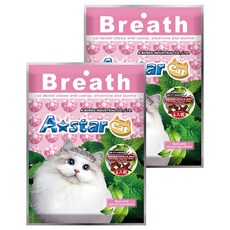 A star 貓星形薄荷潔牙骨6入 讓毛孩吃零食同時清潔牙齒, 鮪魚, 90g, 2包