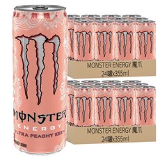 MONSTER ENERGY 魔爪 超越蜜桃閃耀碳酸能量飲料, 48罐, 355ml