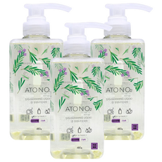 ATONO2 三倍濃縮奶瓶餐具清潔液, 480g, 3瓶