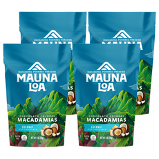 MAUNA LOA 夢露萊娜 夏威夷果仁 椰子牛奶巧克力, 113g, 4包