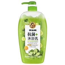 依必朗 抗菌沐浴乳 清爽小黃瓜, 1kg, 1瓶