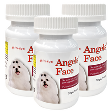 沛比 Angel's Face 淚痕口服粉 犬貓適用 30g 維護眼睛健康 寵物淚痕護理保健品, 維生素A + 維生素C, 3瓶