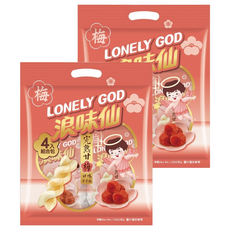 旺旺 LONELY GOD 浪味仙 完熟甘梅組合包, 2組, 128g
