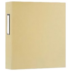 珠友文化 A4 D型檔案夾，3孔，厚36盎司硬紙板，附抽取式背卡, 奶茶, 1本