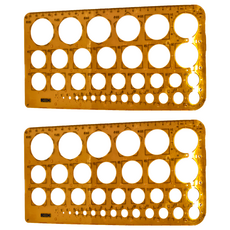 CoX 三燕興業 圓圈板, 透明橘色, 2個