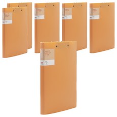 Lan CHYn 連勤牌文具 lc-612d-1 o pp 馬卡龍色系強力夾(雙上), 橘色, 6入