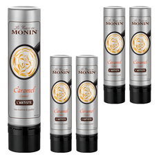 MONIN 莫寧 藝術家淋醬筆 焦糖風味, 5瓶, 150ml