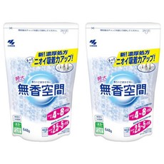 KOBAYASHI 小林製藥 無香空間 室內除臭劑 補充包, 648g, 2包