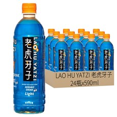 LAO HU YATZI 老虎牙子 LIGHT自然有氧飲料 24瓶, 含纖維+，維他命C，蜂蜜, 590ml