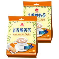 義美 減糖香醇奶茶, 16.5g, 17包, 2袋