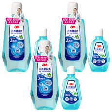 3M 三效漱口水 500ml + 120ml, 3組