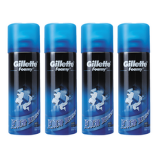 Gillette 吉列 刮鬍泡 薄荷, 讓刮鬍時更順滑 泡沫豐富 易於塗抹, 210g, 4罐