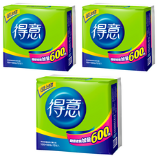得意 抽取式衛生紙 150張, 12包, 3袋