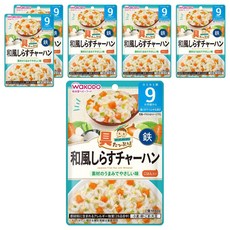 WAKODO 和光堂 和風魩仔魚炒飯, 9個月以上寶寶適用, 80g, 6包
