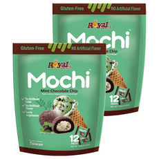 ROYAL FAMILY 皇族 薄荷巧克力脆片風味麻糬, 2個, 180g