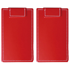 珠友文化 升級版磁性帳單夾 A6, 紅色, 2個