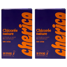 cherico 天然菊苣咖啡隨身包 經典原味, 10包, 4g, 2盒