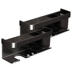 超級工廠 鋼琴烤漆吹風機架 太空鋁材質, 黑色, 2個