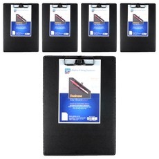 Alpha mall 辦公用 板夾 AF916-7 A4, 黑色, 5個