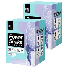 m2 美度 Power Shake 超能奶昔PLUS 45%UP分離乳清蛋白 80種營養蔬果植物 奶素, 7包, 2盒