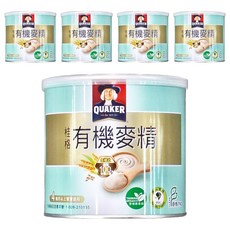 QUAKER 桂格 有機麥精 4個月以上適用, 300g, 5罐