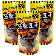 熊出沒注意 惡魔豆干 經典五香風味，秘方滷製，香氣四溢, 140g, 3包