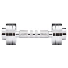 Adidas 愛迪達 可調式健身電鍍啞鈴 ADWT-11400 26.5 x 8.3 x 8.3cm 銀色 5kg 1個