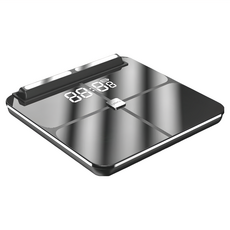 Lydsto 八電極藍牙體脂秤 精準測量體脂 藍牙連接APP, ESP32-C3, 黑色, 1個