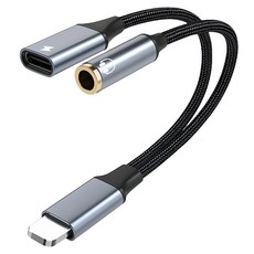 HONG JIN 宏晉 音源充電二合一轉接頭 Lightning, 1條