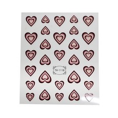 正祥 立體款美甲裝飾貼紙 85 x 100mm 3張, TH-1118, 1包