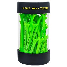 MELE LINKS 3爪增速版高爾夫球Tee球座球釘50件組,長83mm + 中69mm + 短38mm,翠綠色,提升開球距離, 1組