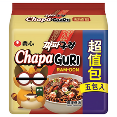 NONGSHIM 農心 浣熊炸醬烏龍麵 140g, 5包