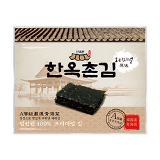 韓屋村 青海苔 原味 韓國產 100%韓國紫菜, 32g, 1包