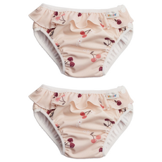 ImseVimse 兒童款超彈性防漏游泳尿褲，櫻桃印花, XL(11~14kg), 2件