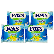 FOX'S CRYSTAL CLEAR 水果薄荷糖, 125g, 4袋