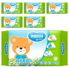 奈森克林 純水濕巾, 60張, 6包