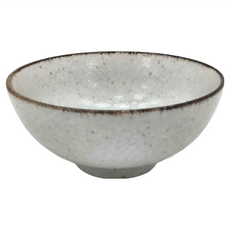 美濃燒 Brown Line 飯碗 COTON 陶瓷 日式, 咖啡色邊, 1個