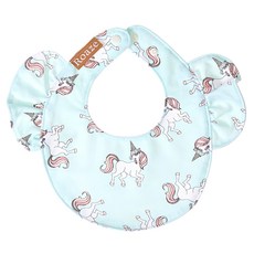 Roaze 柔仕 純真系列 日系圍兜, 防水底層, 100%棉, 奇幻獨角獸, 1件