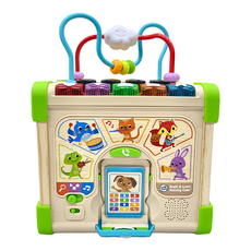 LeapFrog 跳跳蛙 木質益智探索箱，動物/顏色/音樂/形狀，視覺/聽覺與觸覺發育, 1個