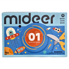 mideer 美術剪紙書 腦力啟蒙 LEVEL1 3歲以上, 不適用, 不適用, 1本