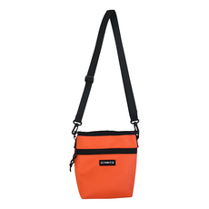 E.City 日系多功能休閒證件斜挎包 防潑水, 橘色