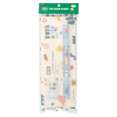 A Plastic Project BT21 KOYA 1組 可重複使用吸管 長度24cm